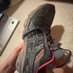 My dirty old  Black and pink Running Shoes